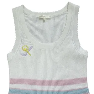 LoveShackFancy‎ Indiana Mini Dress Womens Large Tennis White Embroidered Knit thumbnail 5