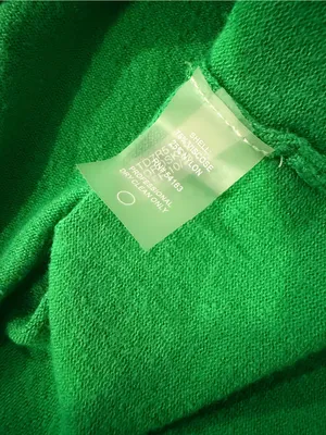 Tommy Hilfiger Size XL Kelly Green Open Front Cardigan Sweater Button Cuff thumbnail 7