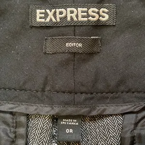 Express Editor Gray and Black Wide Leg Trousers thumbnail 2