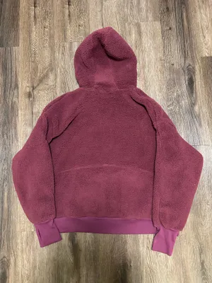 All in Motion Burgundy Sherpa 1/4 Zip thumbnail 3