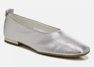 NEW Franco Sarto Women's Vana Snip Toe Ballet Flats Color:Silver SZ-9 thumbnail 1