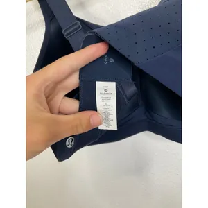 Lululemon‎ Run Times Bra Navy Blue High Impact Sports Bra 38DD thumbnail 4