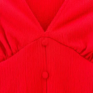 Asos Red Button Down Maxi Dress Sz 4 thumbnail 8
