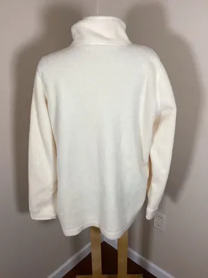 L.L.Bean Women's Cozy Sherpa Fleece Funnel Neck Pullover Sweatshirt thumbnail 4
