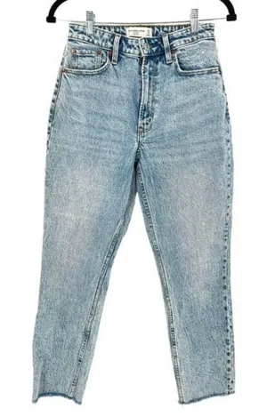 Abercrombie & Fitch Women's Curve Love The Mom High‎ Rise Jeans Blue Size 25 thumbnail 1