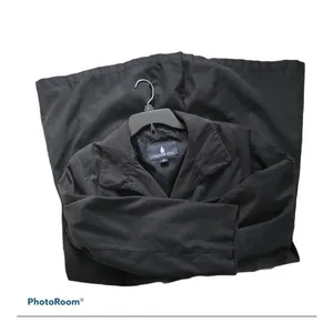 London Fog Black Waterproof Trench Coat M Classic Mid Length Quiet Luxury Office thumbnail 6