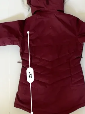 Columbia Women’s S Omni-Tech Omni-Heat Ski Snow Jacket Faux Fur Hood Burgundy thumbnail 9