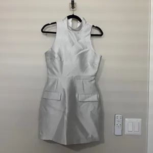 Amanda Uprichard Everhart Satin Twill Mini Dress S thumbnail 3