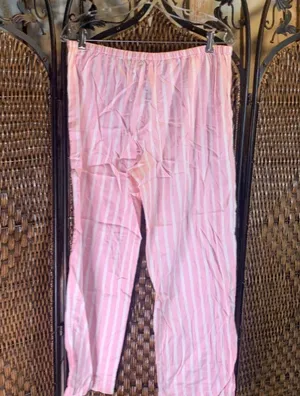 Ralph Lauren Pink and White Striped Pajama Set Size M thumbnail 8