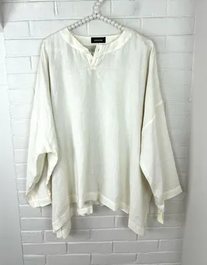NWT Vintage Deadstock Eskandar Linen Oversized Top Size 1 thumbnail 1