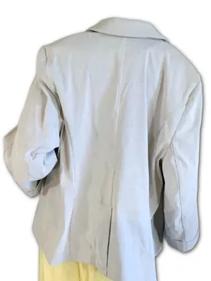 Lane Bryant Pin Stripe Blue And White Blazer Nwt (28) thumbnail 4