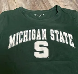 College Corner Green Champion Michigan State Short Sleeve T Shirt Large thumbnail 2