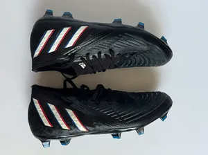 Adidas PREDATOR EDGE.3 Firm Ground Soccer Cleats | Black | Men's thumbnail 3