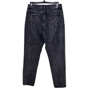SHEIN Women's High Rise Washed Black Mom Jeans Size Medium thumbnail 2