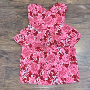 Women’s Zara Pink Blogger Favorite Jeweled Jacquard Valentines Day Mini Dress thumbnail 2