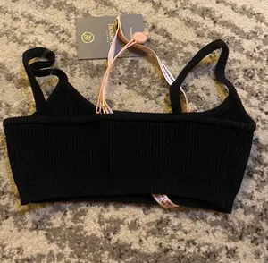 House Of CB Mischa Ribbed Knit Bralette in Black size S thumbnail 5