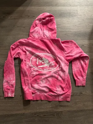 Bunger Tie Dye Hoodie Pink Size L thumbnail 2