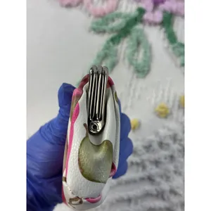 Buxton Pink Floral RFID Triple Frame Coin Purse Kiss‎ Lock Wallet 202P40 thumbnail 7