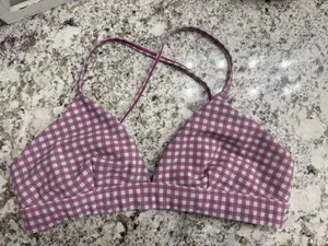 Alo Splendor Yoga Bra Gingham thumbnail 1