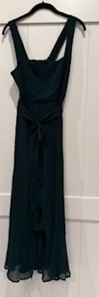 Show Me Your Mumu NWT Bridesmaid Dress‎ Emerald Green Maxi Smocked Bodice Sleeveless Medium thumbnail 1