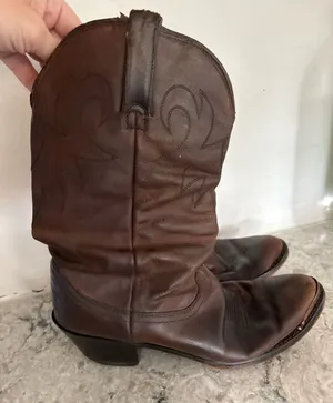 Vintage Durango Classic Brown Leather Western Boots thumbnail 1