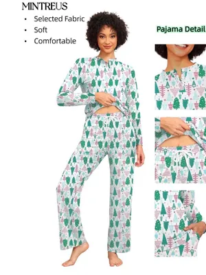 Mintreus Women’s Christmas Pajama Set – Size Small thumbnail 2