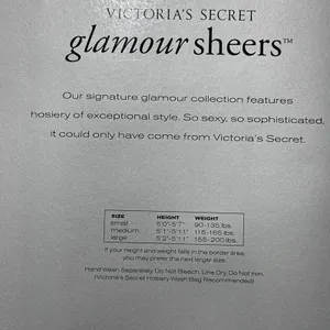 Victoria's Secret GLAMOUR SHEERS Fishnet Pantyhose SZ Small Black VTG Sexy thumbnail 7
