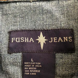 Unique 2000s Y2K Navy blue Embroidered jean denim fitted jacket floral leaf design #boho #hippie #indie #western Excellent condition, measurements in pics 100% cotton thumbnail 6