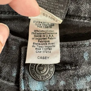 True Religion Casey Jeans Sz 25 Black & Blue Snakeskin Skinny‎ Stretch thumbnail 11