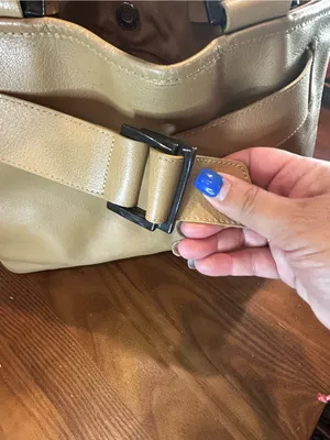LONGCHAMP Belt Leather Hand Tote Bag Women Yellow /tan Genuine thumbnail 13
