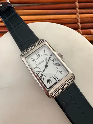 Coldwater Creek Silver Rectangular Watch with Black Strap Needs Battery thumbnail 5