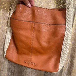 Lucky Brand Adyn Brown Suede Leather Boho Hobo Slouchy Bag Purse thumbnail 3