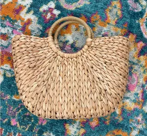 Natural Straw Woven Half thumbnail 1