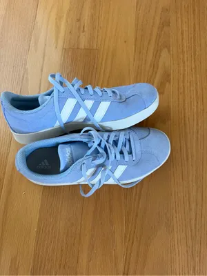 adidas Suede Sneakers in Light Blue and White thumbnail 2