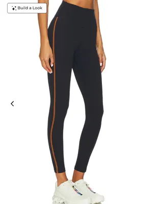 SPLITS59 Amber Air Weight High Waist 7/8 Legging Indigo Blue Honey Stripe XS thumbnail 3