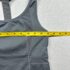 Athleta Racerback Tank Womens Small Gray Built In Bra Athletic Workout Top thumbnail 3