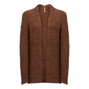 Free People Chunky Knit High Hopes‎ Cardigan Oversized Minimalist Cozy Neutral thumbnail 2
