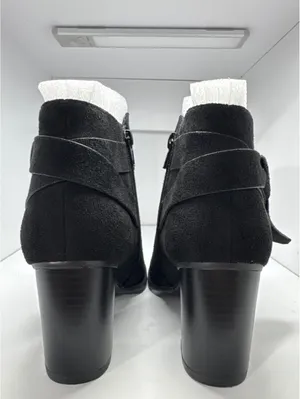 ZBY Women's Black Suede Knot Chelsea Booties - Size 5 Heel H thumbnail 3