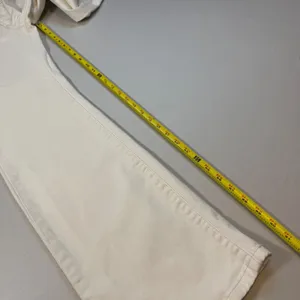 Levis 545 Low Bootcut Jeans Sz 10 Womens‎ White Low Rise Denim Pants Summer Chic thumbnail 9