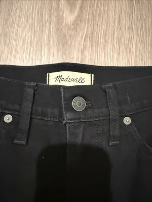 Madewell the perfect vintage flare Jean black size 28 thumbnail 4