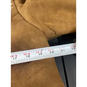Loft Y2K Mechant Vegan Fur Suede Coat Brown Short Length Mob Wife Penny Lane M thumbnail 8