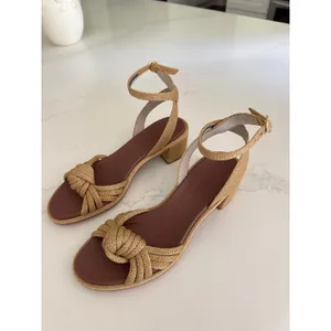 ROTHY'S The Knot Heeled Sandals in Golden Sun Size 6.5 thumbnail 4