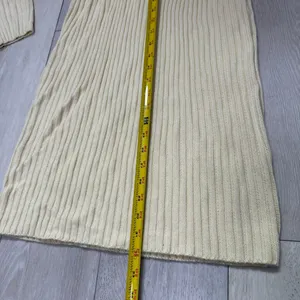 Missguided cream quarter zip long sleeve sweater knit midi dress size 4 tall‎ thumbnail 5