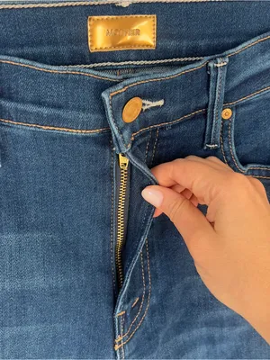 MOTHER The Kick It High Rise Straight Leg Jeans in Pinkies Up NWT thumbnail 5