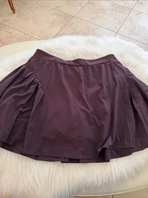 SPANX Pleated Athletic Skort in Plum Purple thumbnail 2