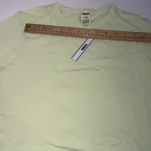 Victoria's Secret VS PINK Cotton Basic Light Green Crop Top Tee Shirt Sz XS NWT thumbnail 10