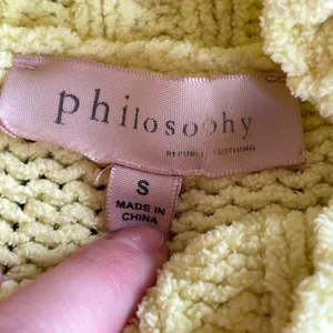Women’s Philosophy Republic Clothing Yellow Turtleneck Sweater Ribbed Knit Size S thumbnail 3