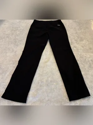 Anne Klein Black Straight Leg Dress Pants Size 4 thumbnail 6