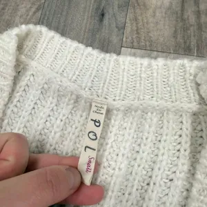POL chunky pointelle knit cotton blend cardigan thumbnail 2