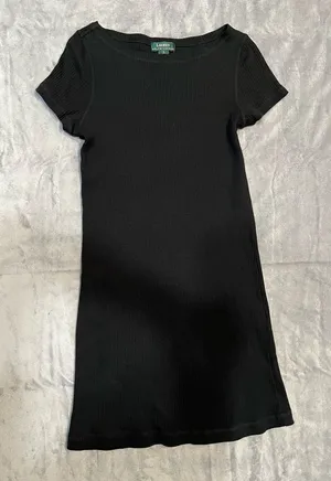 NWOT Ralp‎ Lauren 100% cotton Women's -Knit Cotton Polo Midi... thumbnail 1